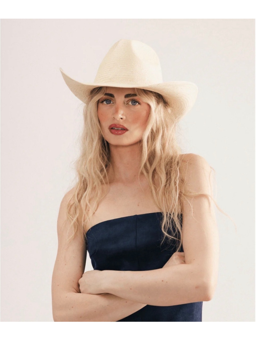 GIGI PIP Rhett Straw Cowboy Hat|57cm|NWT|